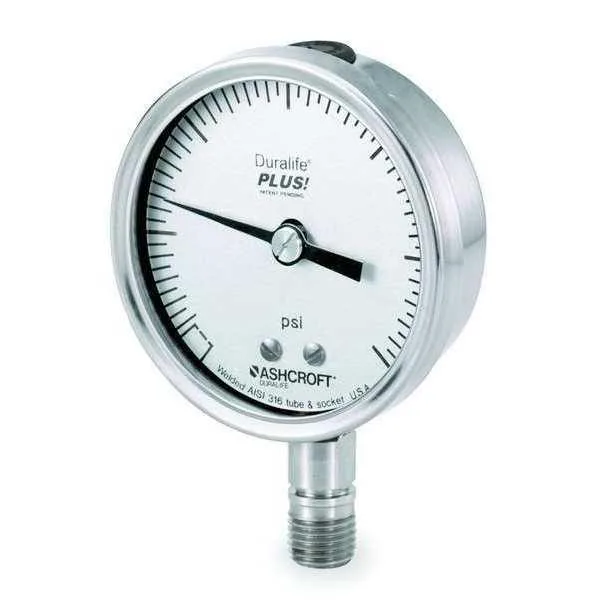 Ashcroft Ashcroft 351009 Industrial Compound Gauge 30 to 0 to 30 psi 3 1/2 in — product photo
