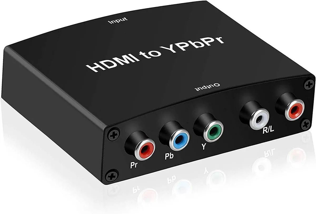 Jansicotek Jansicotek HDMI to YPbPr 5RCA Audio Video Converter 1080P Aluminum — product photo