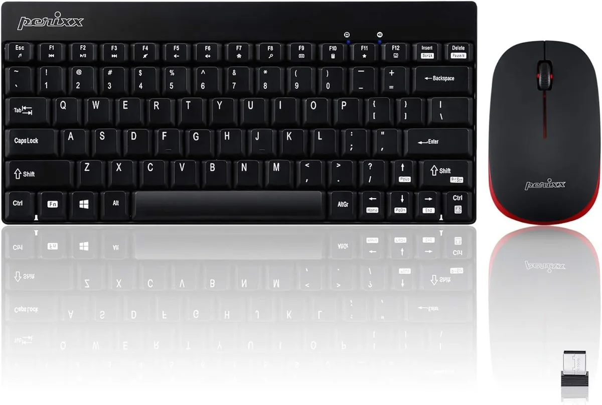 Perixx Perixx Periduo-712B Wireless Keyboard and Mouse Set, Black — product photo