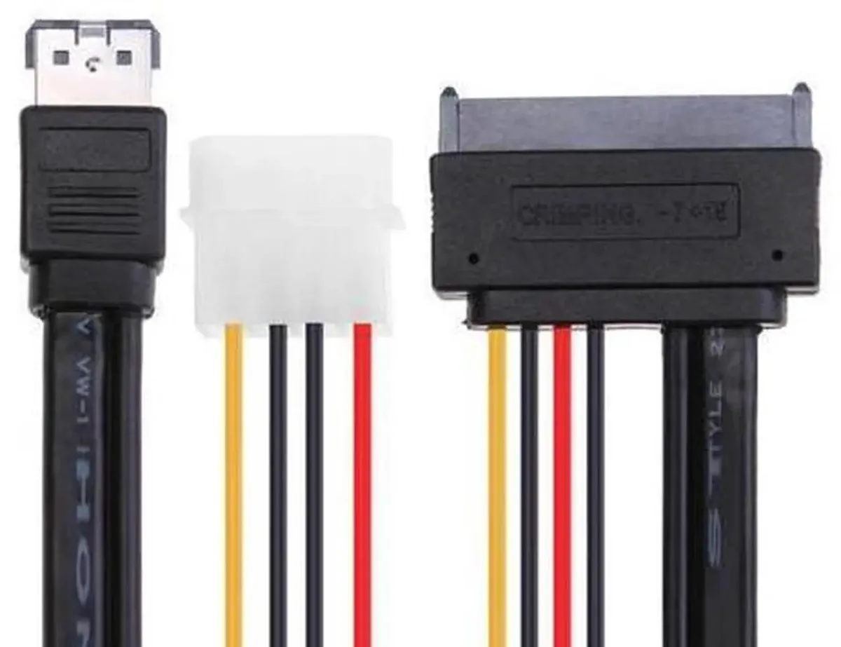 SMUGDESK SMUGDESK eSATA+USB Combo Dual Power Cable 22Pin 5V 12V 2.5" 3.5 — product photo