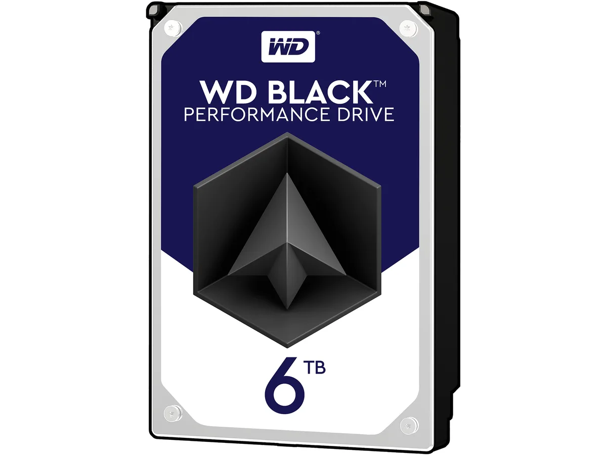 Western Digital Western Digital WD Black WD6002FZWX 6TB 7200 RPM 128MB SATA 3.5" internal hard drive — product photo