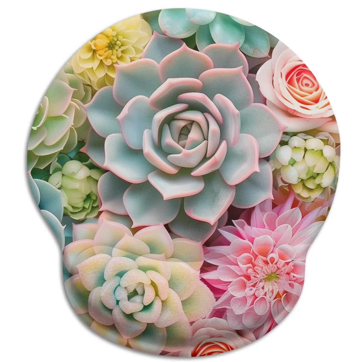 KEHIPI KEHIPI J-MOUA038 Succulents Mouse Pad 9.8 x 8.6 in — product photo