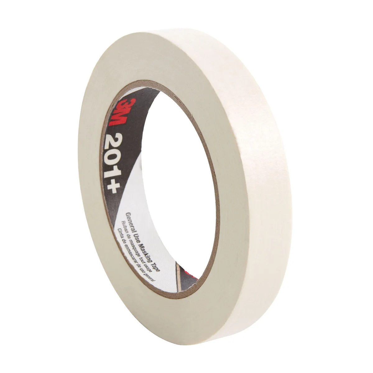 3M 3M 201+ General Use Masking Tape .94 in x 60 yds Tan — product photo