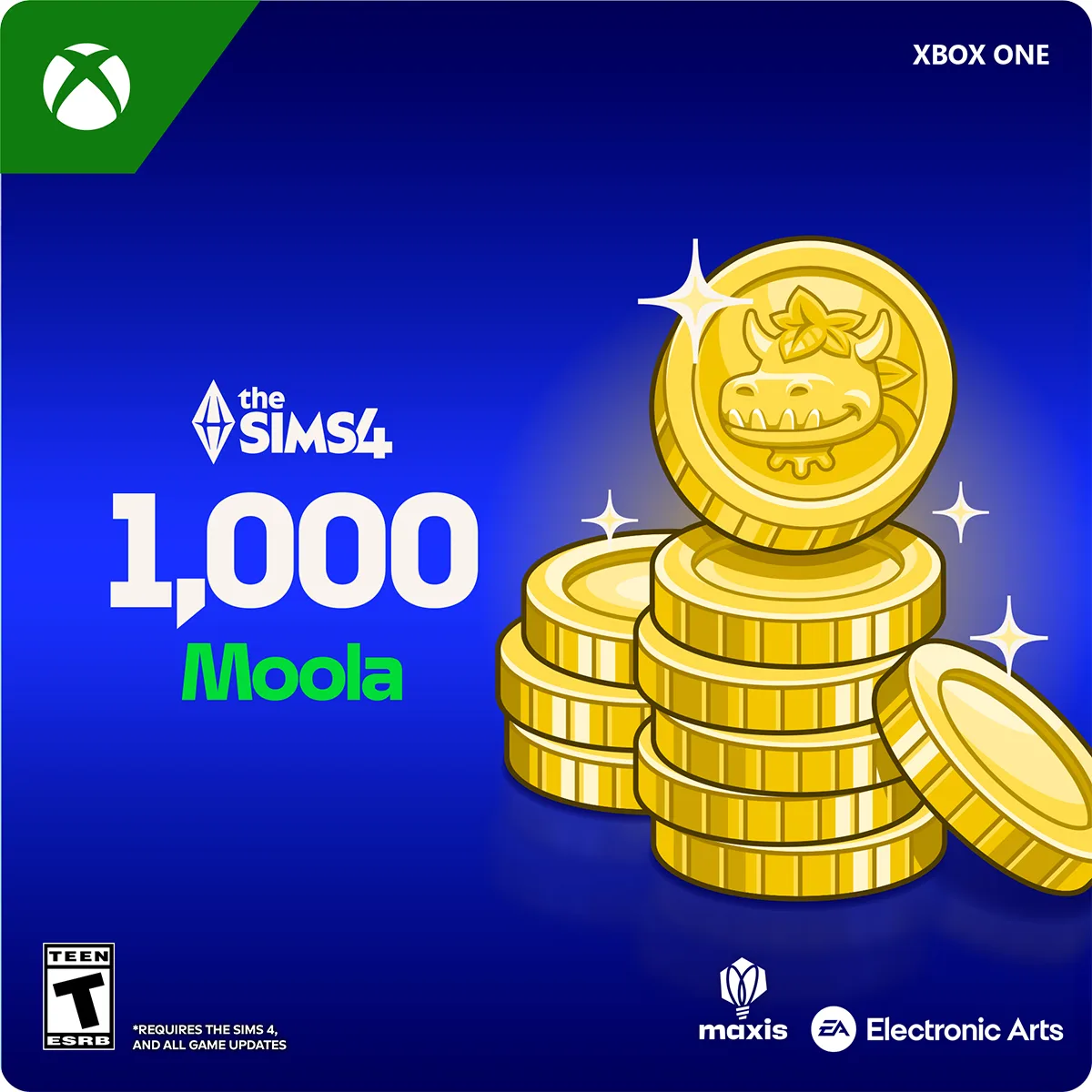 Electronic Arts Electronic Arts 7F6-00940 The Sims 4 1000 VC Xbox One downloadable game — product photo