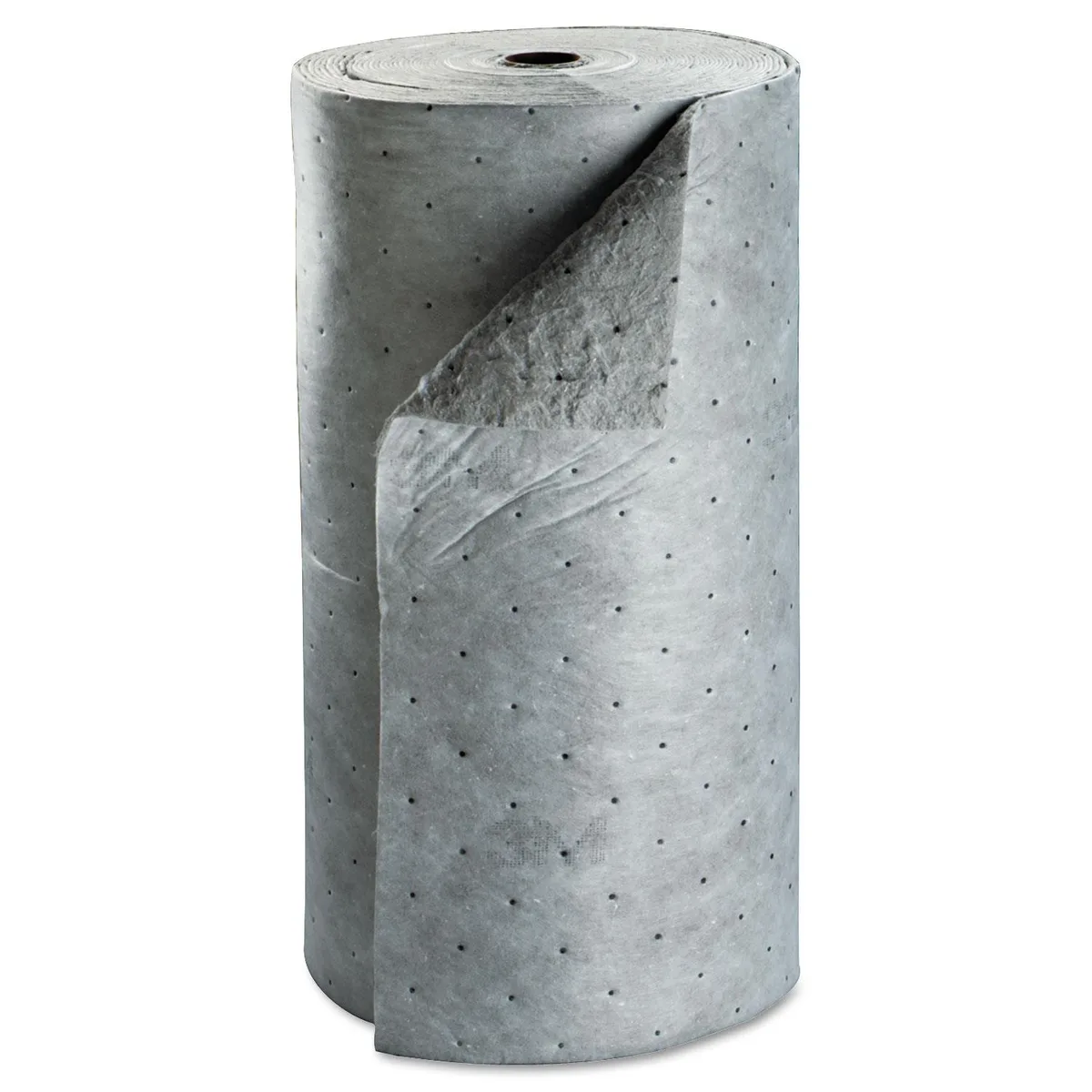 White sorbent roll on a cardboard core, 76 gallons