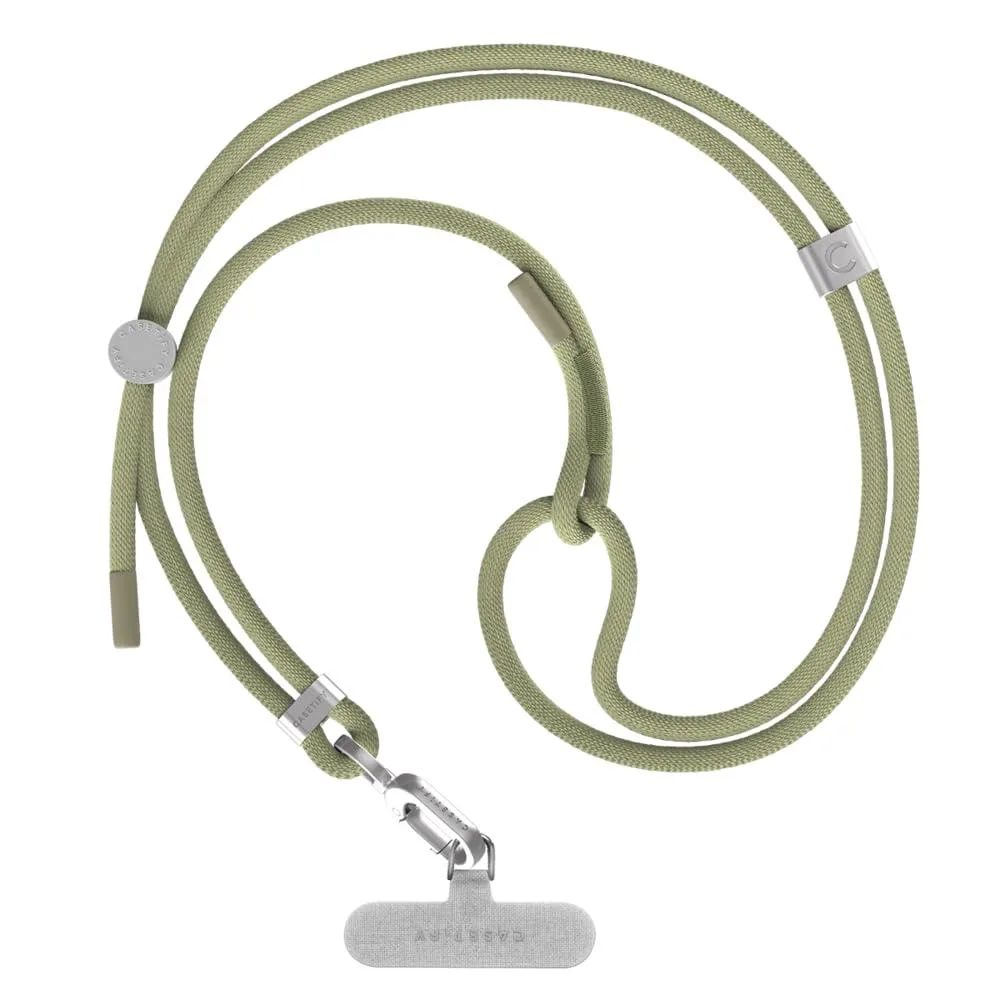 6mm Rope Cross Body Strap Card Solid Olive Green — product photo