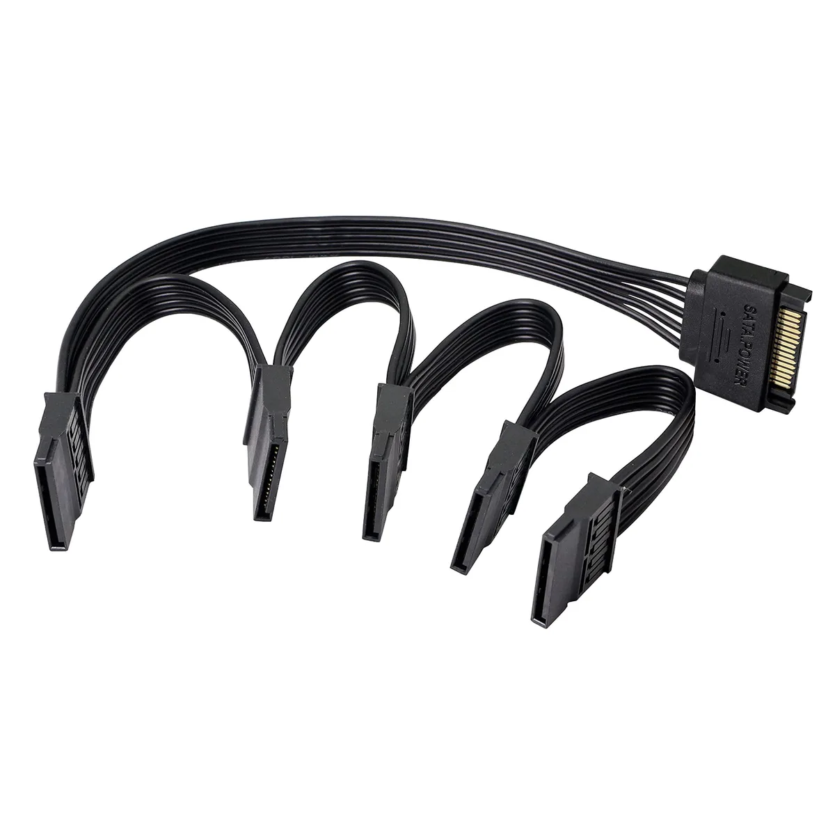 BUCIER BUCIER 15Pin SATA Male to 5 Female Power Splitter Cable — product photo