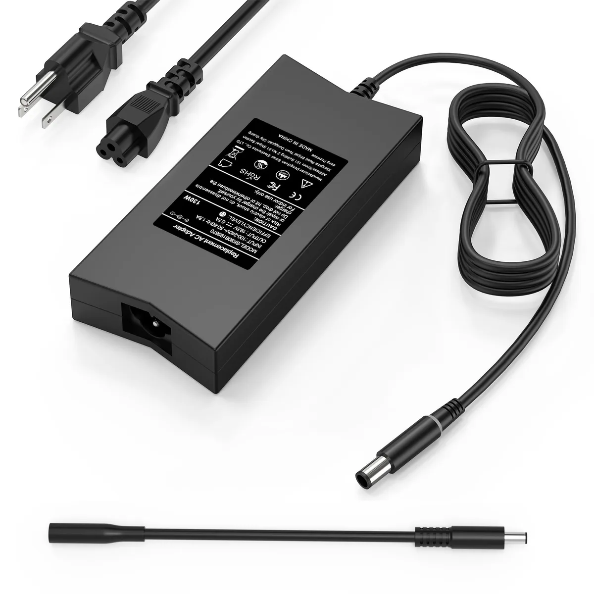  QIOUZW SK90195334 130W 19.5V 6.7A 7.4mm AC Adapter — product photo