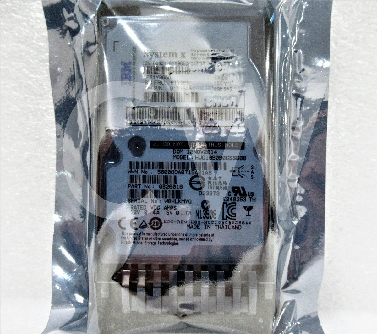 IBM IBM HUC109090CSS600 900GB 10000RPM SAS 2.5in internal hard drive — product photo