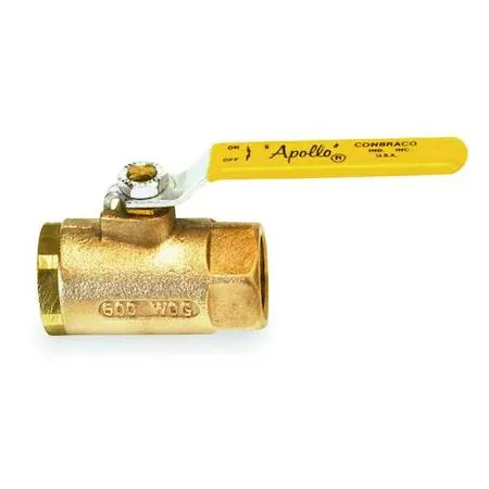 Bronze ball valve, straight inline body, lever handle
