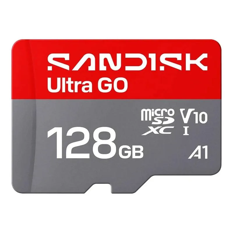 SanDisk SanDisk Ultra Go microSDXC 128GB 190MB/s UHS-I A1 C10 V10 memory card — product photo