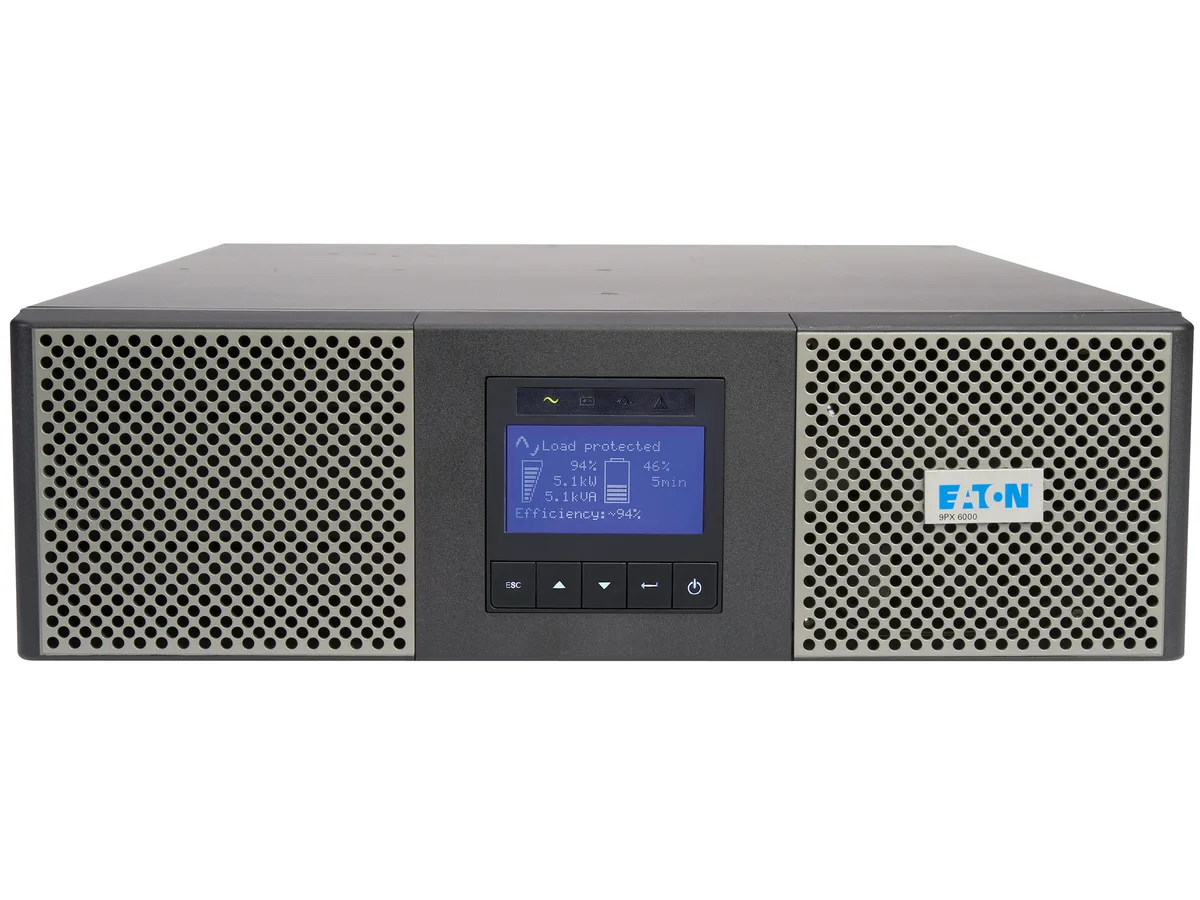 Eaton Eaton 9PX6KTF5 6 kVA UPS 18×5-20R 2×L6-20R 1×L6-30R — product photo