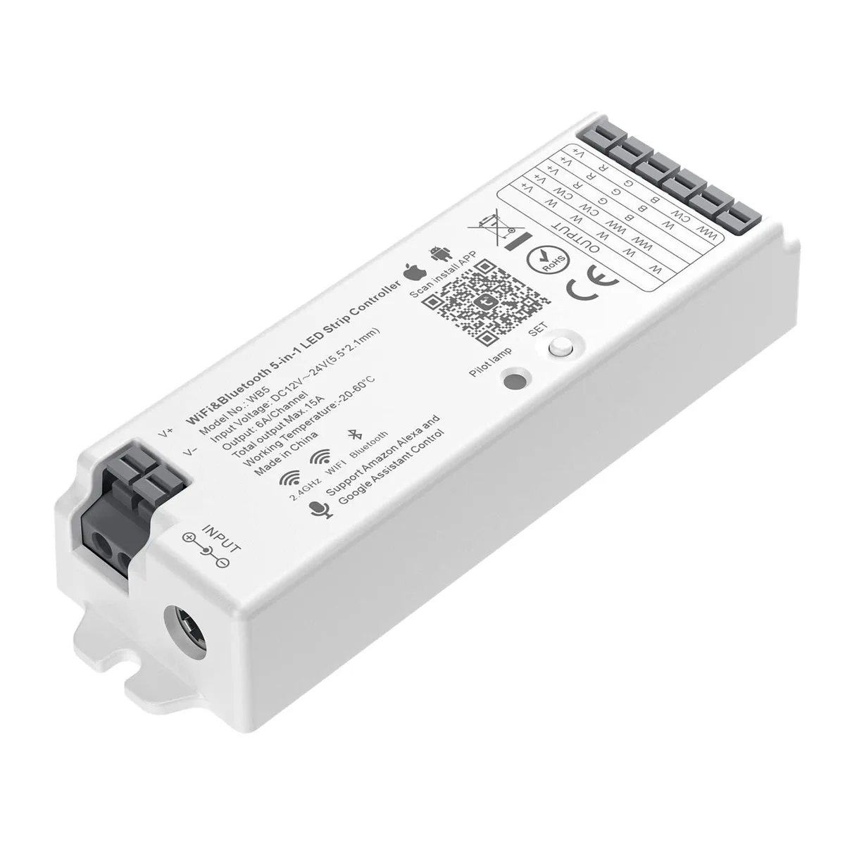 KEHIPI KEHIPI WB5 5-in-1 Tuya Wi-Fi Smart LED Controller — product photo