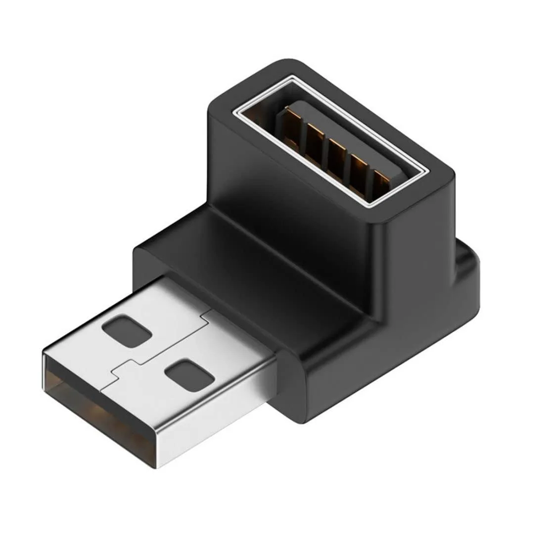 LORDWORLD LORDWORLD USB 3.0 Type-A Male to Female 90 Degree Down Angled Adapter — product photo