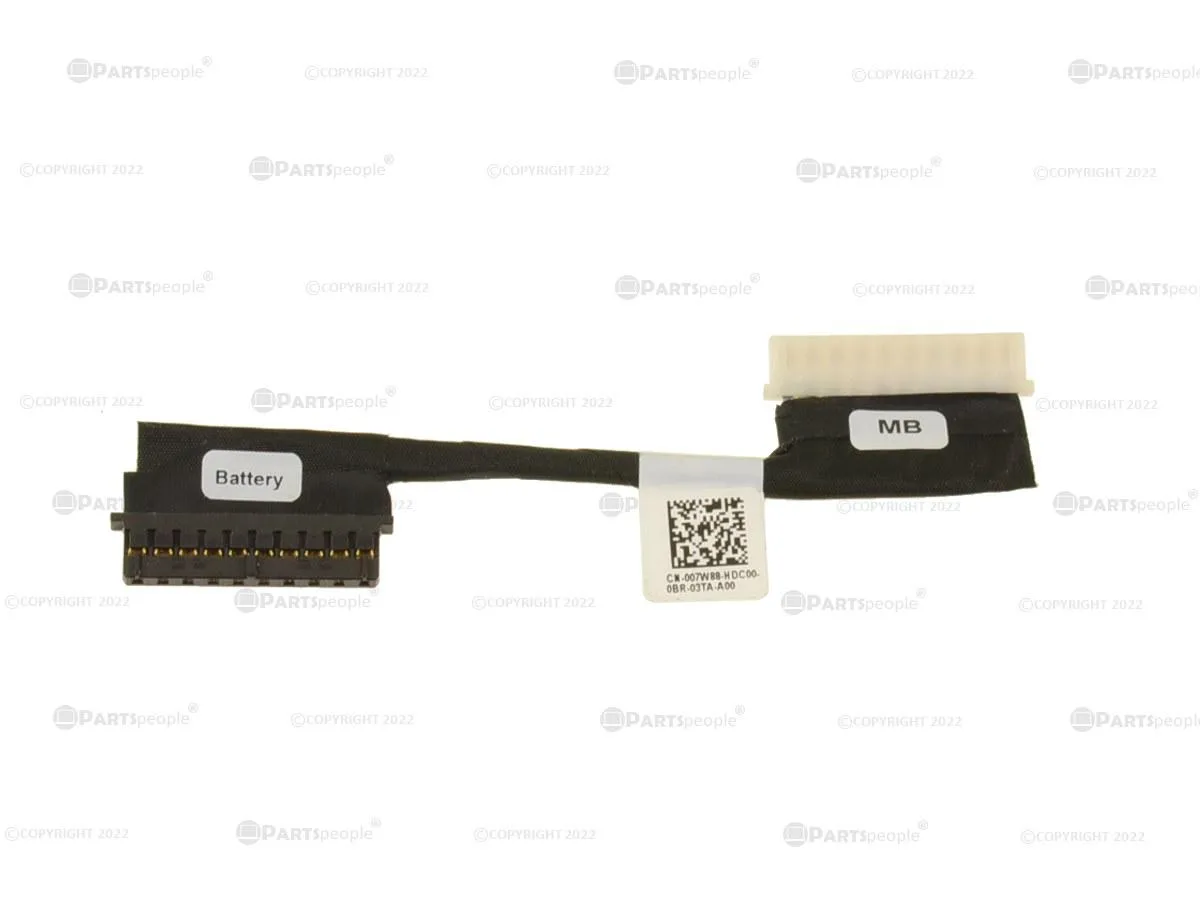 DELL DELL Latitude 3190 Battery Cable 07W88 Short Cable — product photo