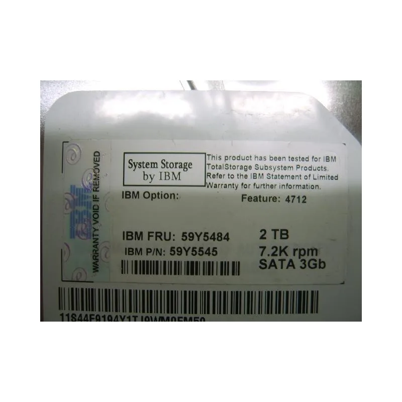 IBM IBM 59Y5484 2TB 7200 RPM SATA 3.0Gb/s 3.5" internal hard drive — product photo