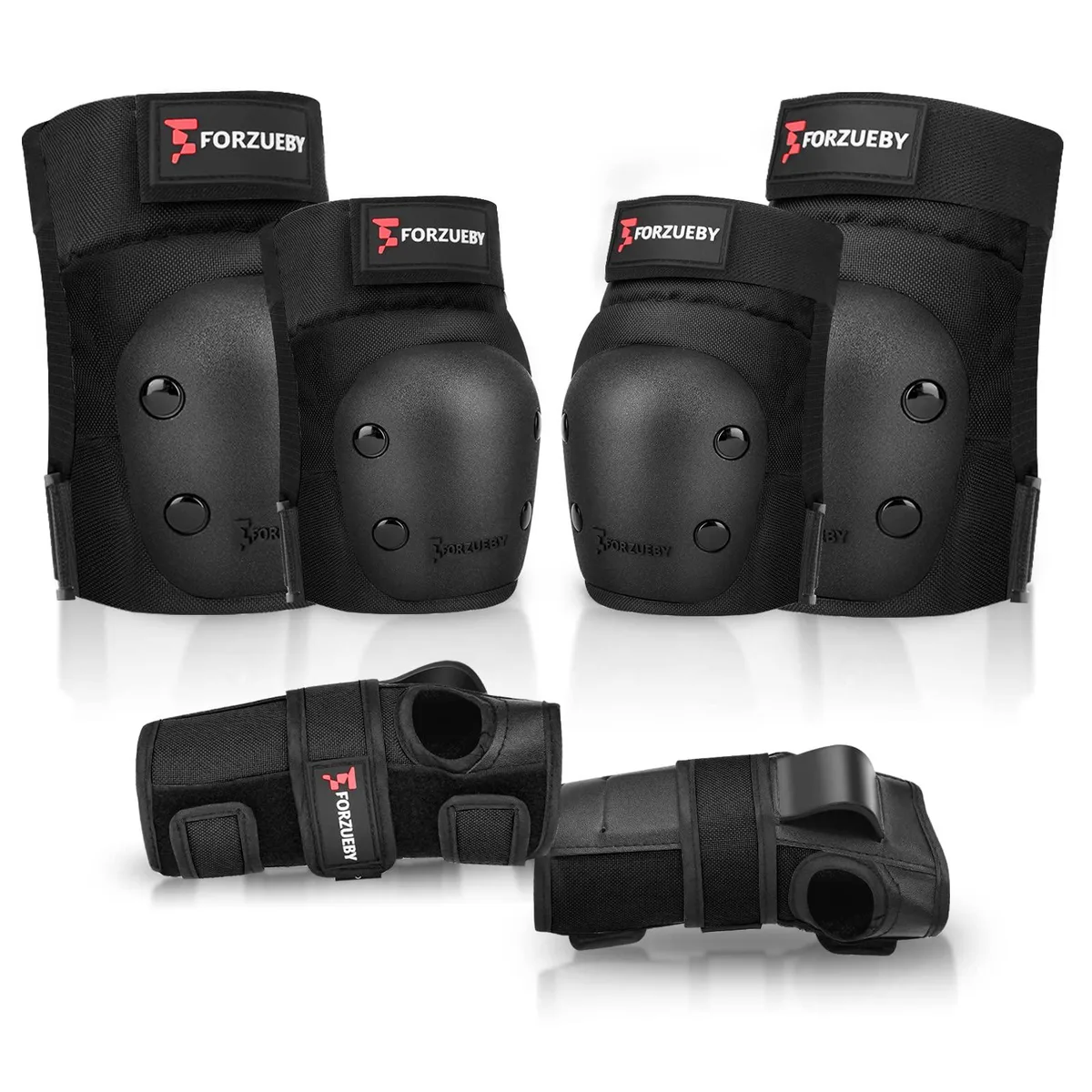 Forzueby HJ-HB1 Skateboard Protective Gear Set X-Small Black — product photo