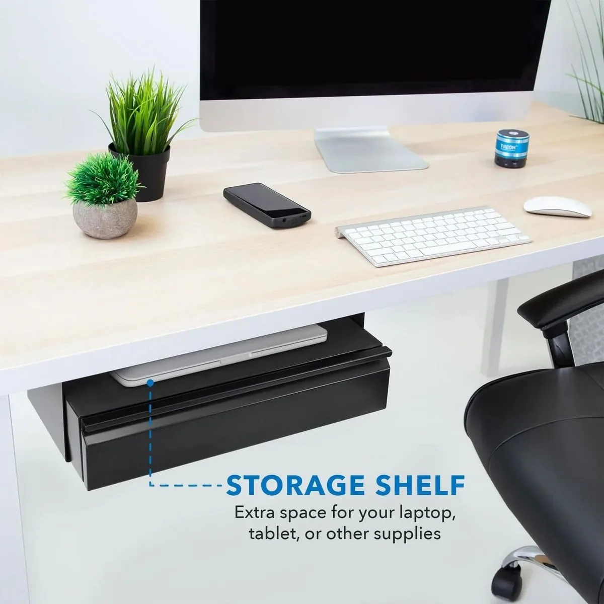 Mount-It Mount-It Under Desk Pull-Out Drawer Kit with Laptop Tablet Shelf 20.2x12.2in — product photo