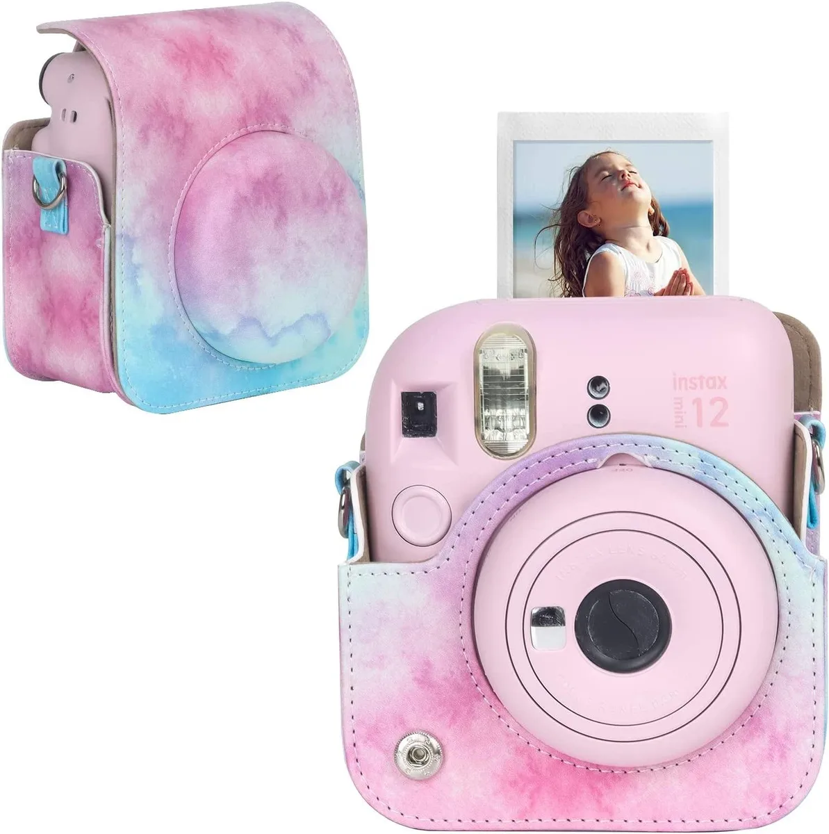 anicestore anicestore Fujifilm Instax Mini 12 Camera Case Blue + Pink — product photo