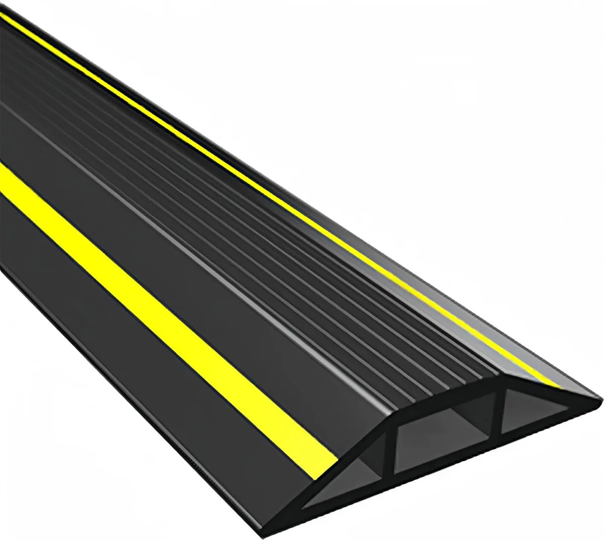  vilmon 3-Channel PVC Floor Cable Cover 6.5 ft Black Yellow — product photo