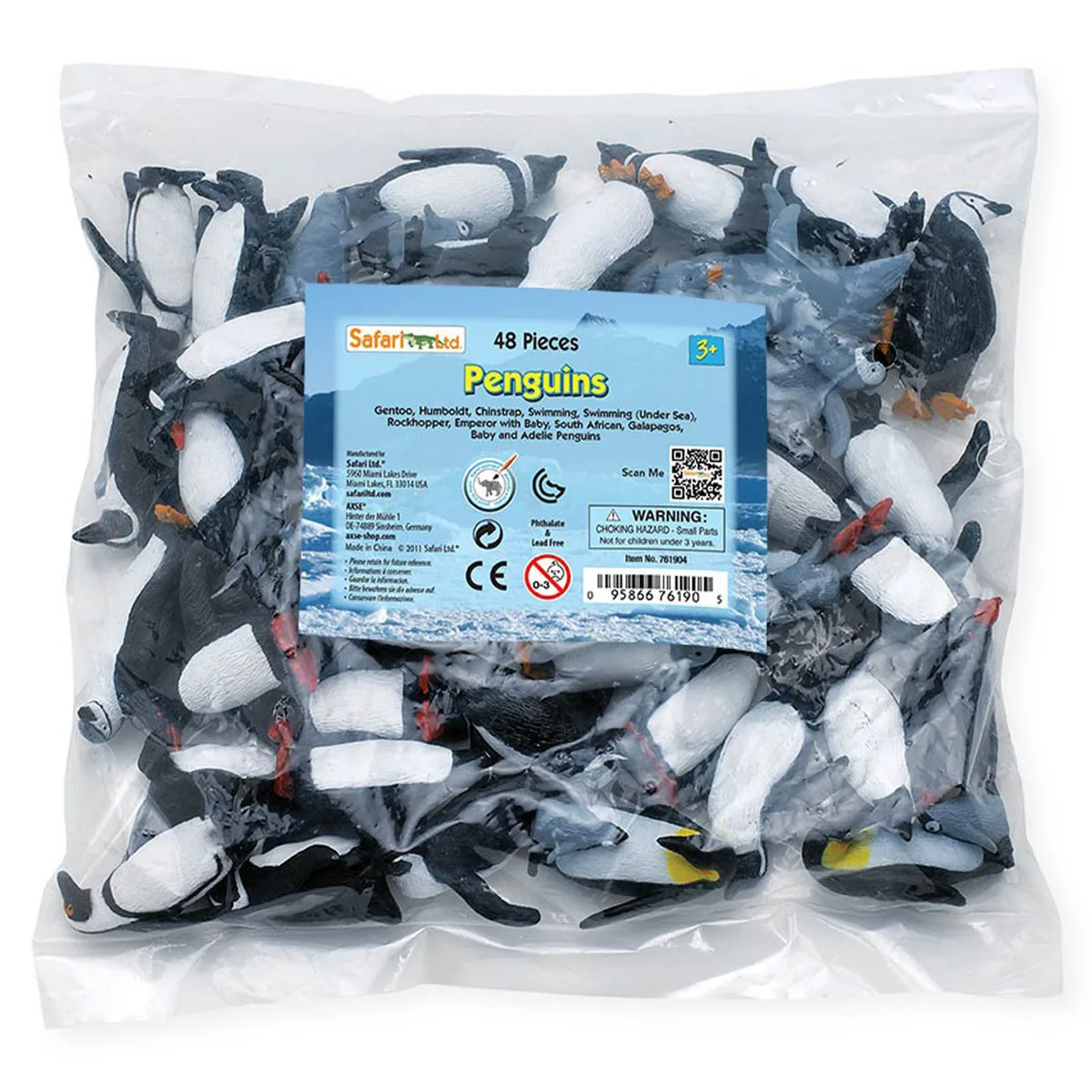 Safari Ltd. Safari Ltd. Penguins Bulk Bag 48 Mini Figures 11 Species — product photo