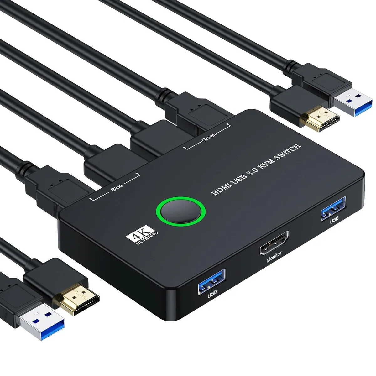 suranus suranus 2-Port USB 3.0 HDMI KVM Switch 4K@60 Hz — product photo