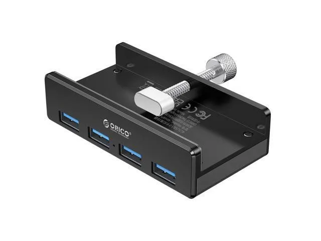 LORDWORLD LORDWORLD USB 3.0 Hub Clamp 4-Port 4.92 FT Cable Black (Without Power Adapter) — product photo