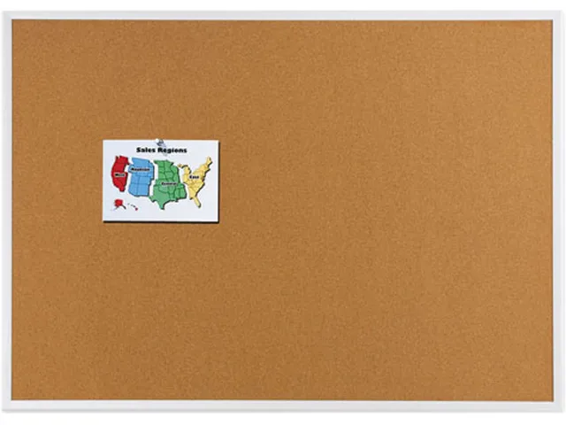 Quartet Quartet 2303 Cork Bulletin Board 36 x 24 Aluminum Frame — product photo