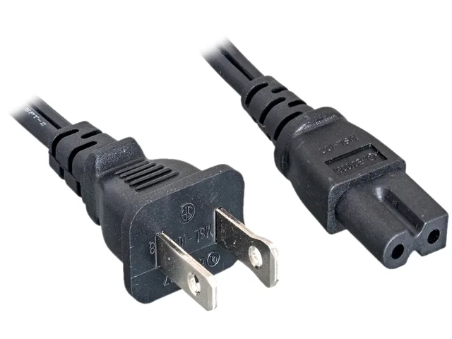 Nippon Labs Nippon Labs 30POW-10W1-13210-PO 18 AWG 10 ft NEMA 1-15P to C7 ac power cords for laptop — product photo