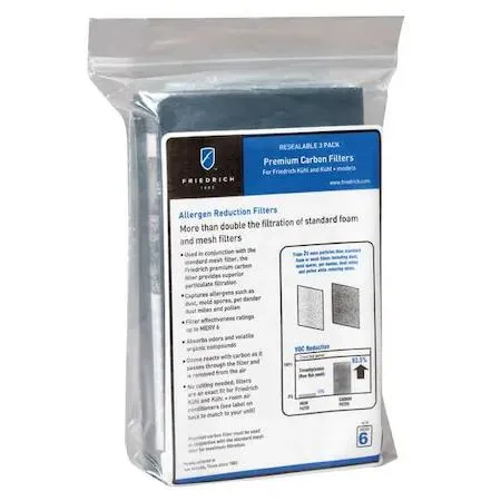 Friedrich Friedrich KWCFL Filter Pad 11.25 in H 19.5 in W Pack of 3 — product photo