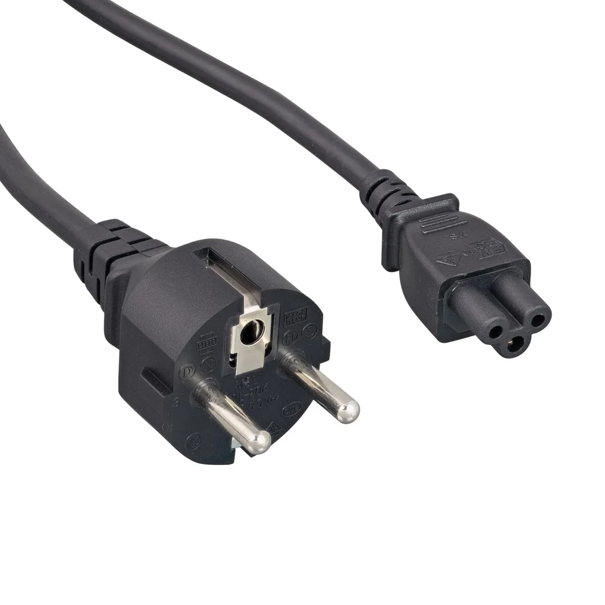  Cablelera ZADA41SA-06 AC Power Cord for Laptop CEE 7/7 to IEC-60320-C5 6 ft 18 AWG 250V Black — product photo