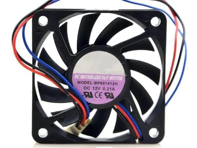 TSUJ TSUJ 2 in 1 accessory for BP601012H 12V 0.21A 1.92W 4600RPM 60X60X10MM 3-Wire Cooling Fan — product photo