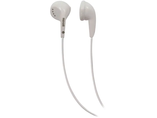 maxell maxell 190599 EB-95 wired stereo earbuds white — product photo