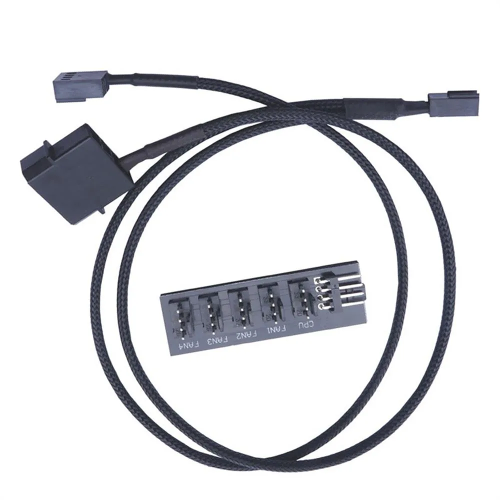 Lanfan Lanfan 1007 1-to-5 PWM fan hub 40 cm internal power cable — product photo