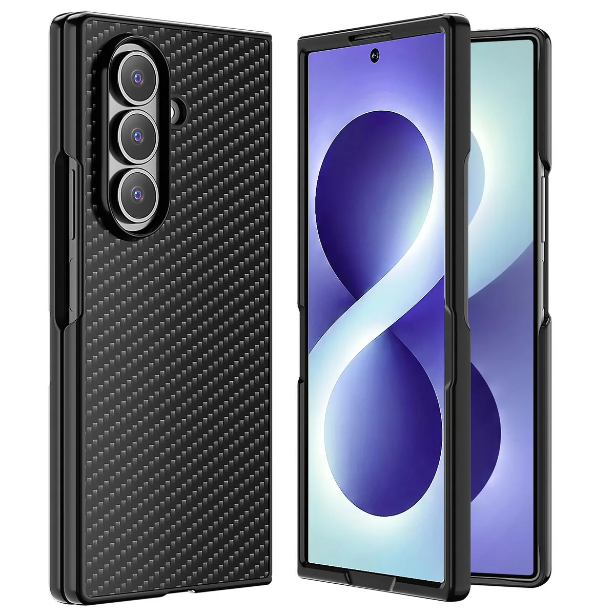 SZYG SZYG Carbon Fiber Case Samsung Galaxy Z Fold 8 Ultra 8.0" 2026 Black — product photo