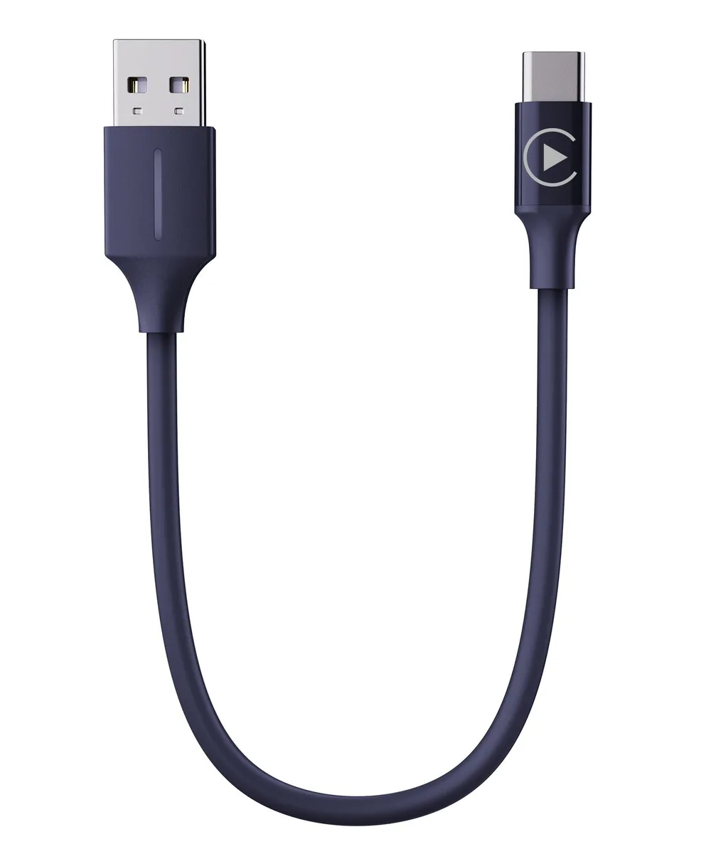 GSM Outdoors GSM Outdoors USB-A to USB-C CarPlay Bypass 2 in 1 Accessory 1.64Ft Black — product photo