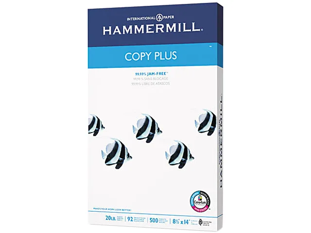 Hammermill Hammermill 105015 Paper 20lb 92 Bright 8-1/2x14 500 Sheets — product photo
