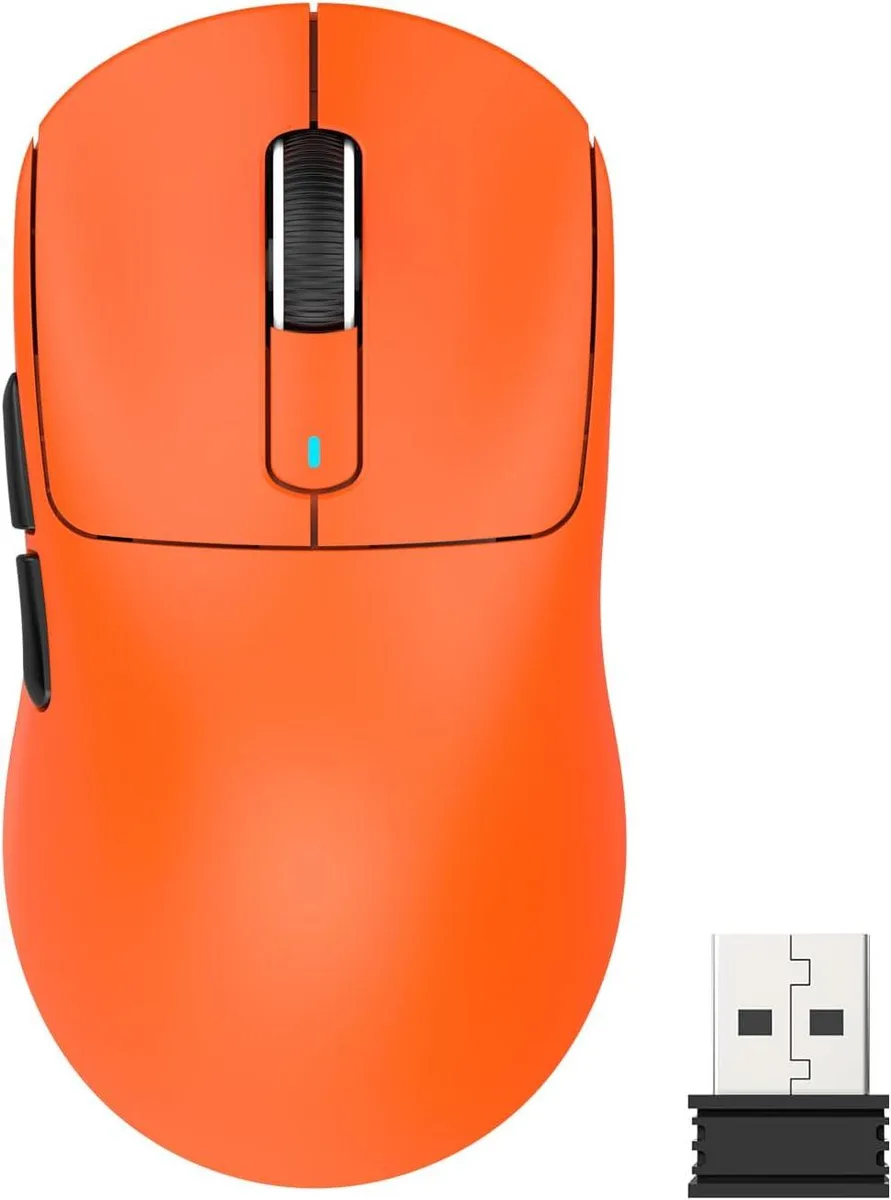 Attack Shark Attack Shark X3 White Orange gaming mouse — product photo