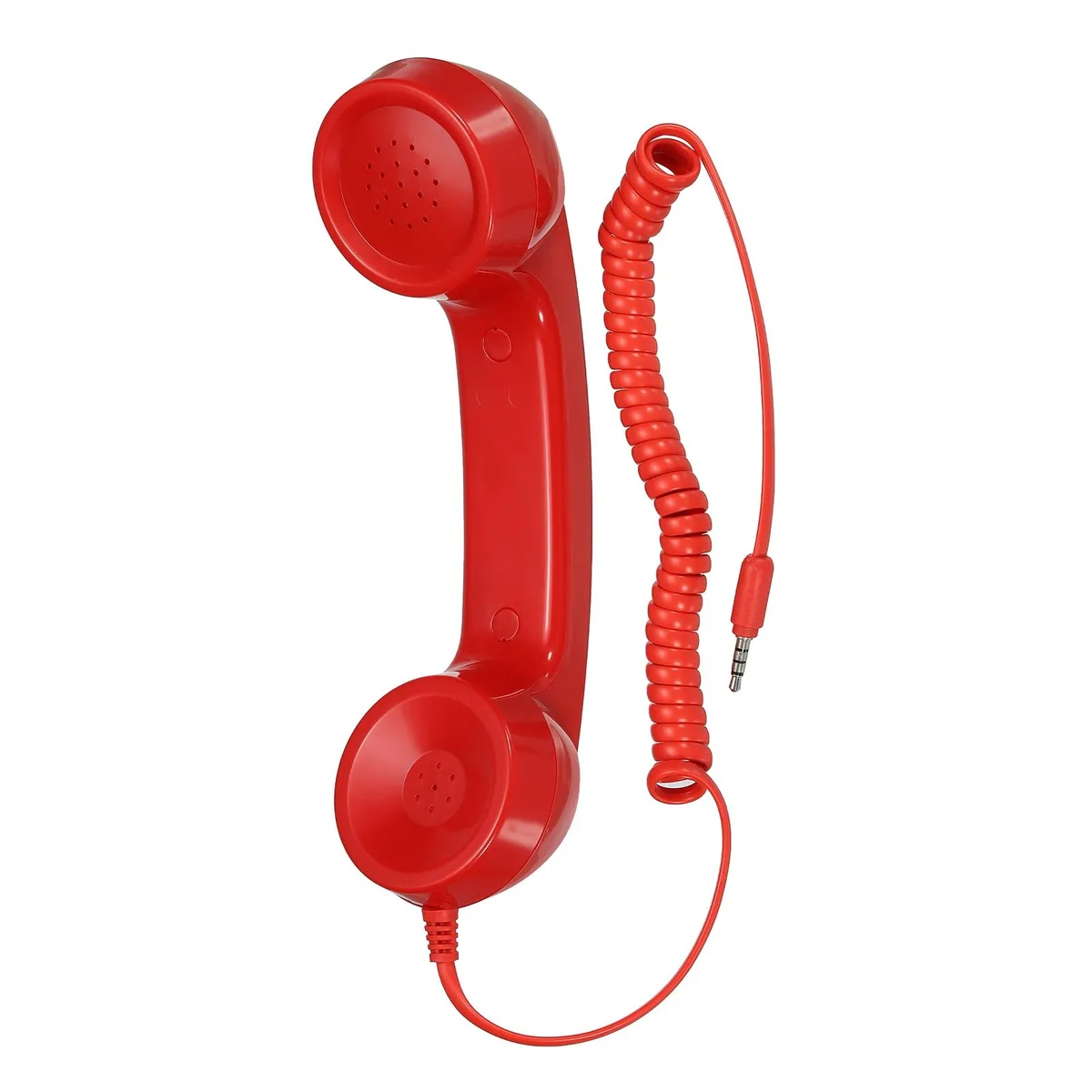 Unique-Bargains Unique-Bargains Retro Telephone Handset 3.5mm Smooth Red 1M Cable — product photo