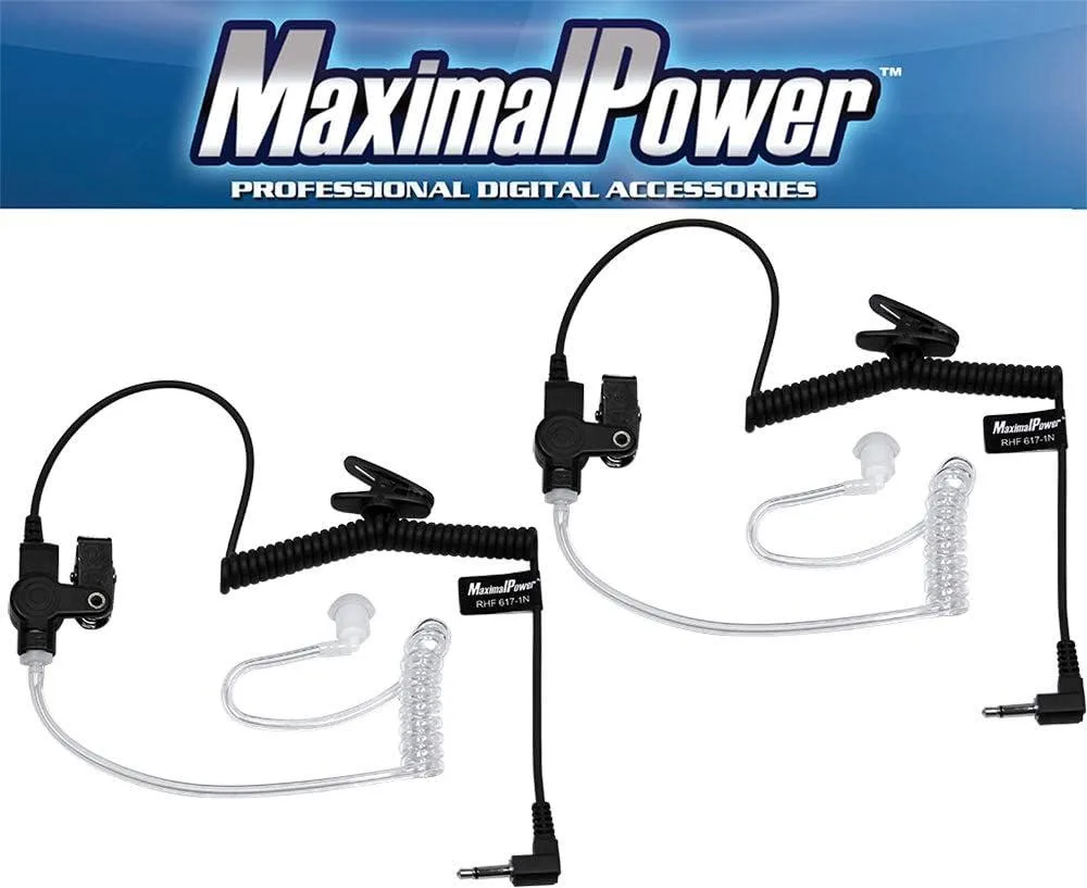 usbroway usbroway RHF 617-1N 3.5mm Listen-Only Surveillance Headset 2-Pack — product photo