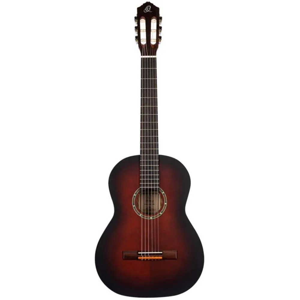 Ortega Ortega Student Series Pro Solid Top Nylon Classical Guitar 4/4 Bourbon Fade R55BFT — product photo