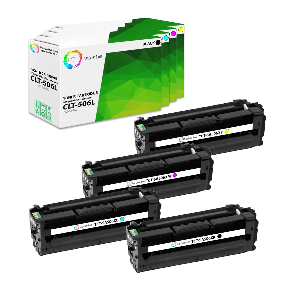 True Color Toner True Color Toner 506L 4-pack toner cartridge high yield 6000/3500 pages — product photo