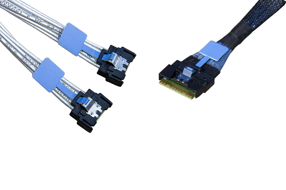 Vszerda Vszerda SlimSAS x8 to 2 MCIO x4 PCIe Gen5 Cable 80CM — product photo