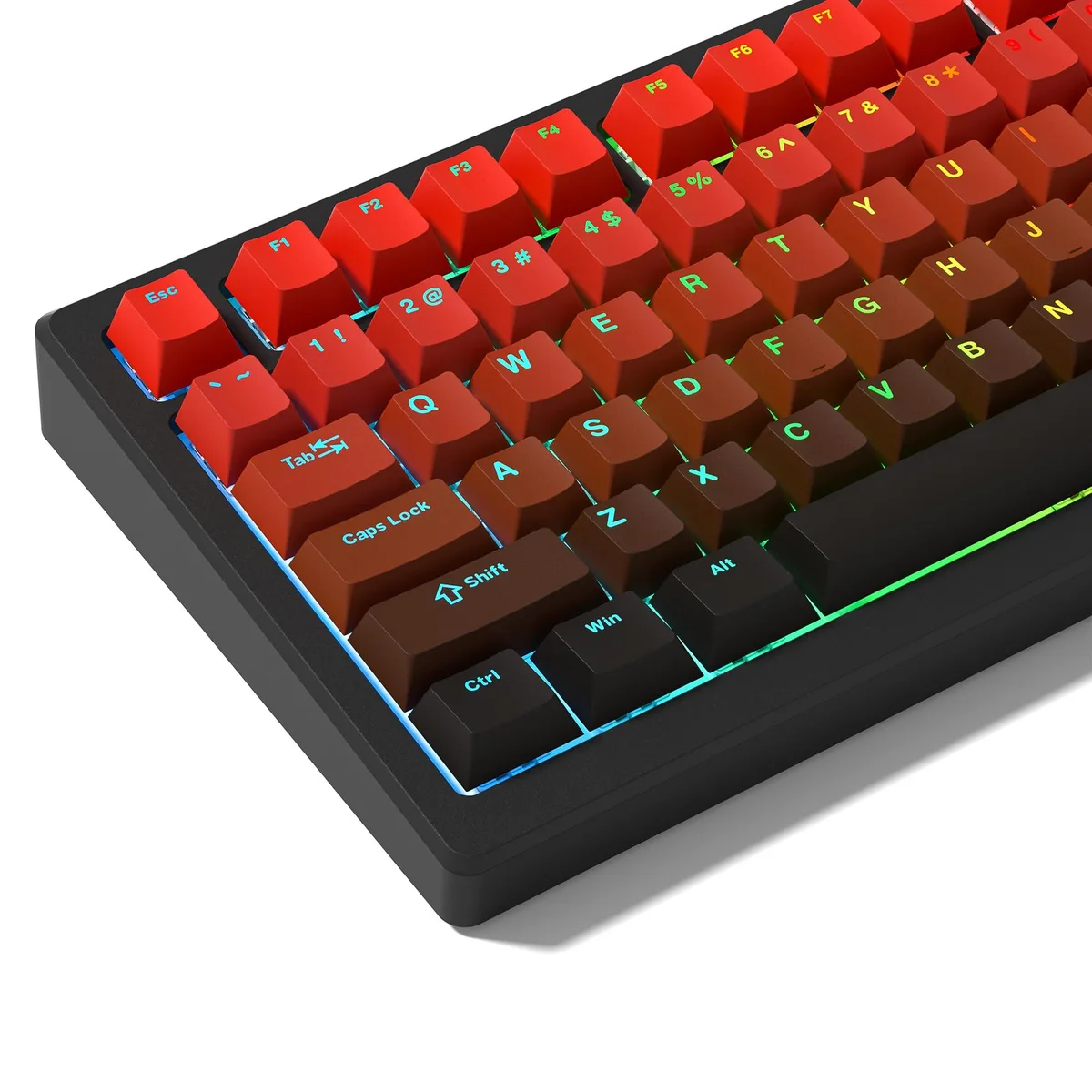 Womier Womier PBT Double-Shot Cherry Profile Keycaps 132-Key Red Gradient 0.322 kg — product photo