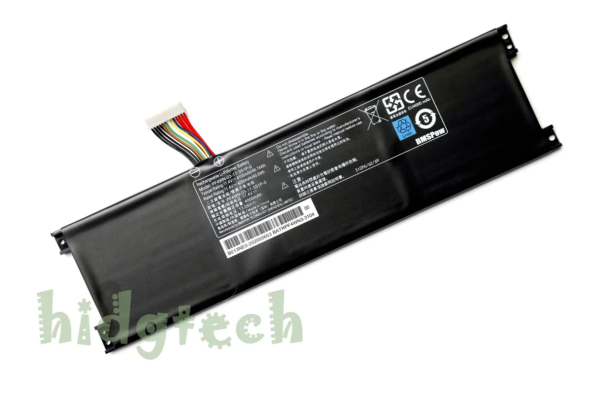 Beisite Beisite PF4WN-03-17-3S1P-0 11.4V 46.74Wh laptop battery — product photo