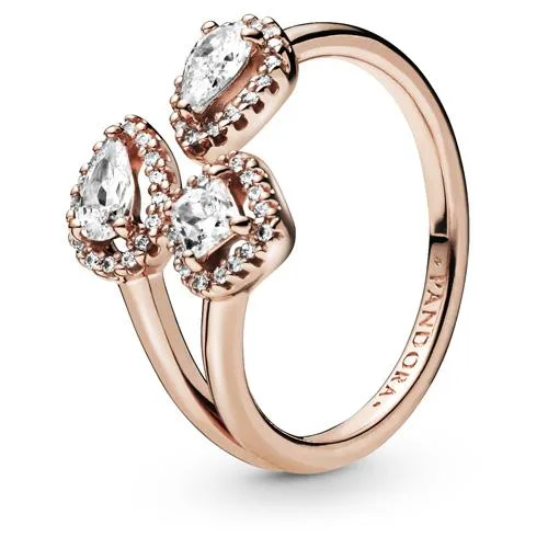 PANDORA PANDORA Geometric Shapes Open Ring Pandora Rose 14k — product photo