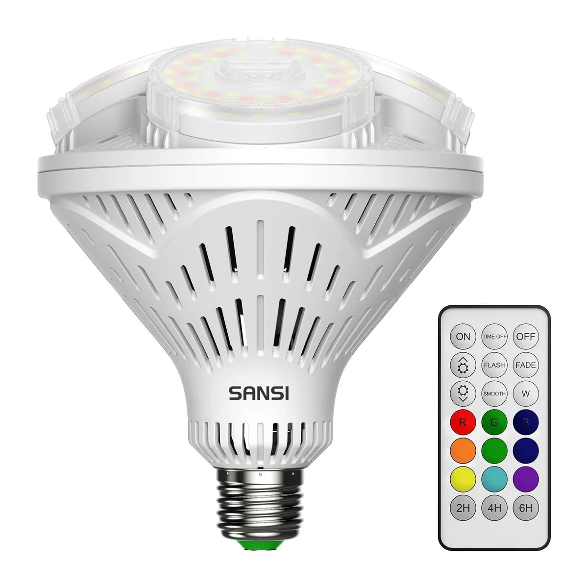  SANSI 40W 4000LM RGBW E26 LED Light Bulb — product photo