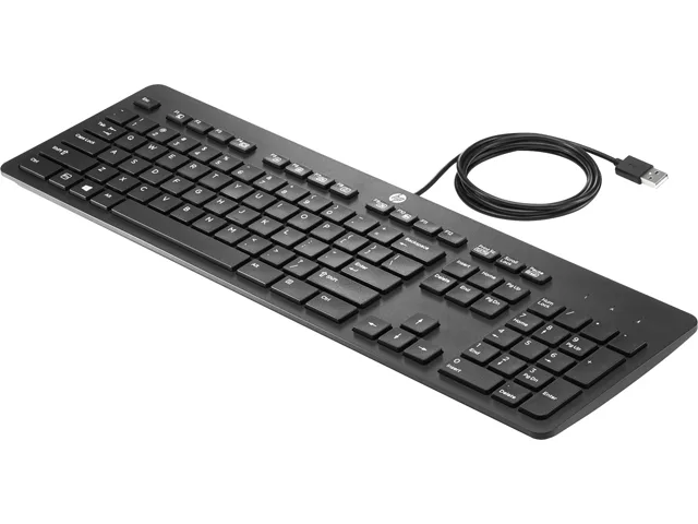 HP HP N3R87AA Black USB Wired Slim Business Keyboard — product photo