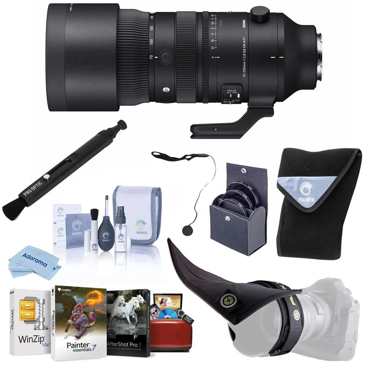 SIGMA SIGMA 70-200mm f/2.8 DG DN OS Sports Lens for Sony E, Bundle with 77mm Filter Kit — product photo