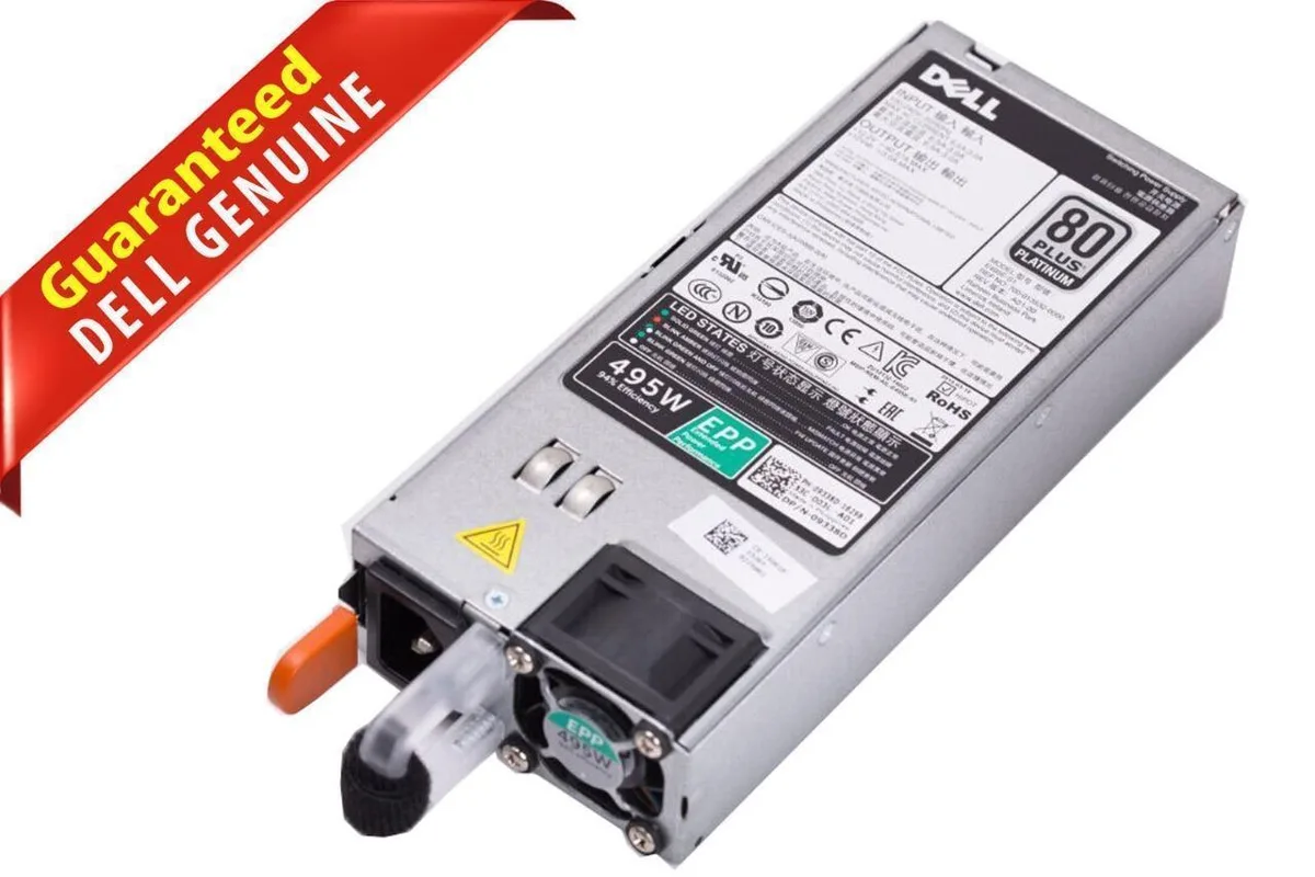 DELL DELL 495W 80Plus Platinum Power Supply D495E-S0 N24MJ 3GHW3 — product photo